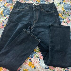 Women’s CABI high straight Dark Blue Jeans 14 EUC 5.01